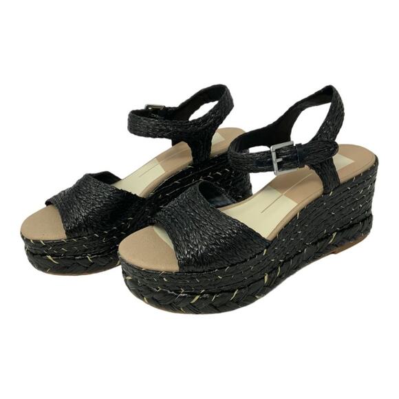 Dolce Vita Tiago Raffia Platform Sandal Size 9 NWT $130 MSRP - Picture 5 of 7
